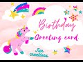 Birthday greeting card🤩🌠measurements in description..unique and beautiful #birthday #amazing #unique