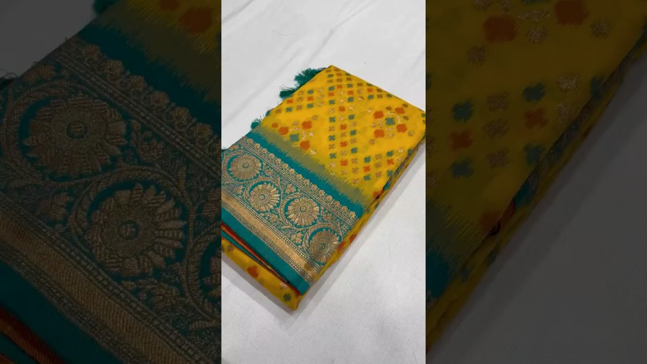 Premium Patola Silk Ikkat Weaves Saree