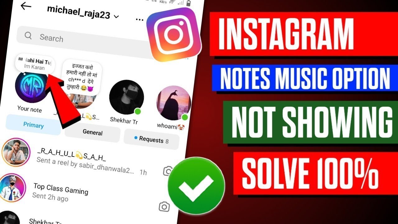 Note Me Instagram Your Note Me Song Kaise Lagaye। Instagram Notes Features Not ...