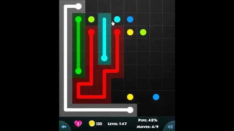 flow game facebook - beginners pack level 147 Connect the dots