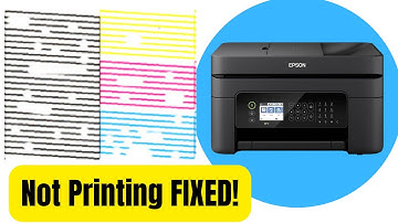 Epson WF 2850 How To Clean Printhead  - Steb-By-Step Instructions - Not printing Black, Color