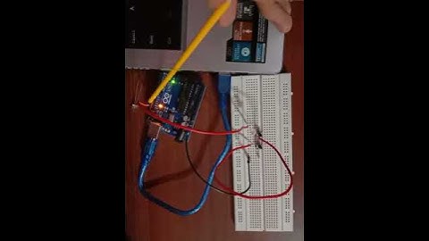 Glowing LED with two push buttons
