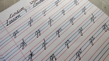 How to Write in Cursive/English Cursive Handwriting Practice - Lesson 7 #cursive #cursivewriting 