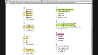 Advanced English Writing Class: error correction