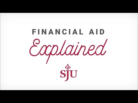Financial Aid Explained | SJU Admission