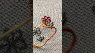New hand embroidery design - Running Stitch/French Knot flower embroidery stitches for beginners
