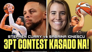 MAS SHOOTER pa kay Steph! 3pt Contest Steph Curry vs Sabrina Ionescu! Kasado na! Stephen vs Sabrina!