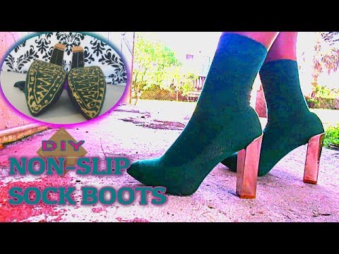 DIY SOCK BOOTS NON-SLIP | YEEZY INSPIRED | - YouTube