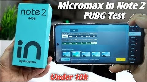 Micromax In Note 2 Unboxing and Pubg Test in Hindi