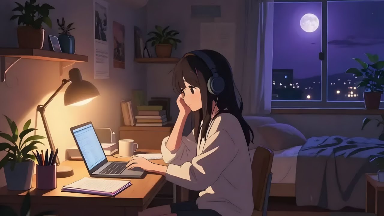Moonwave Lofi – Late Hours in a Quiet Room | Deep Focus Beats for Study, Coding & Calm Work