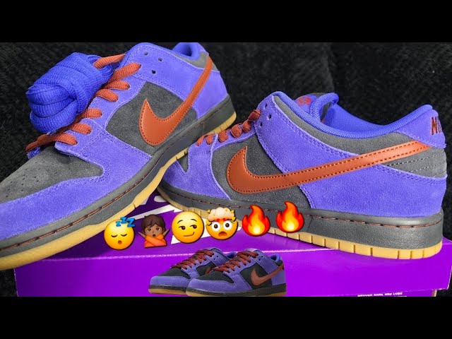NIKE SB DUNK LOW PRO PERSIAN VIOLET & CINNAMON(OFF-NOIR) UNBOXING