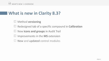 What is new in Clarity 8.3