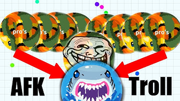 Agario TROLLING IN TEAMMODE - AFK TROLLING AND MAGIC BLOB TRICK // Agar.io