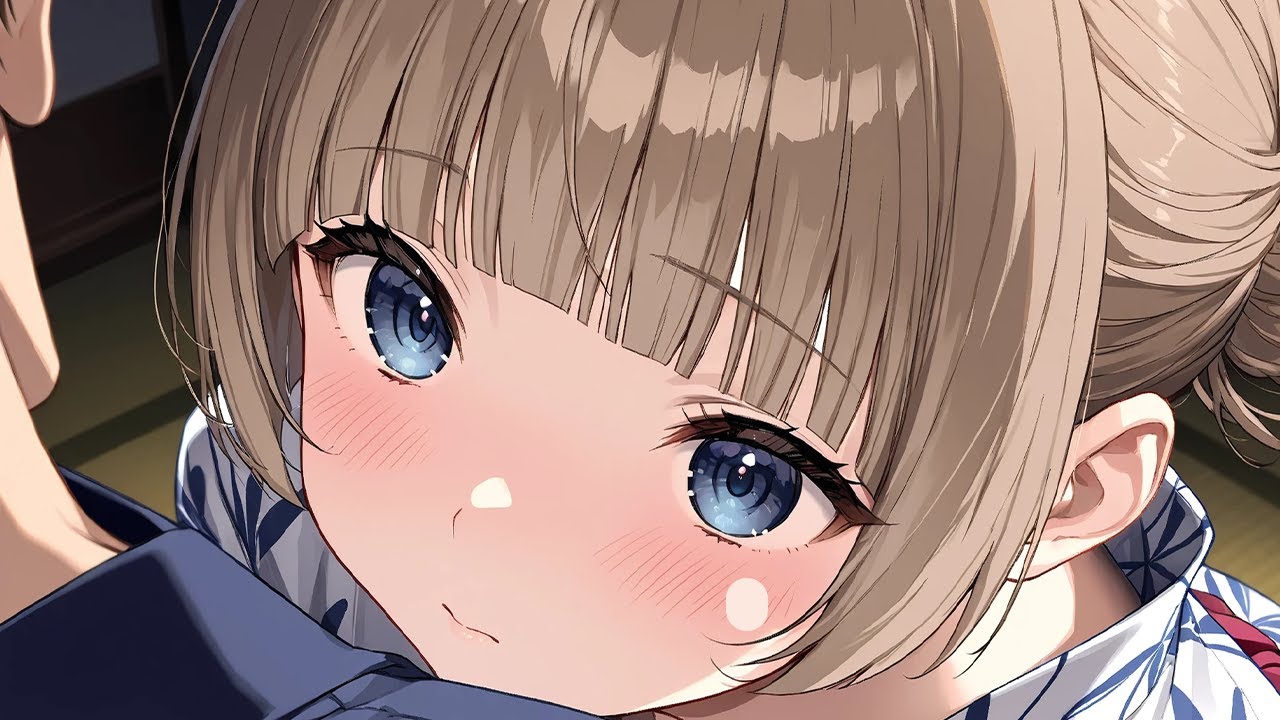 ASMR 浴衣の彼女が膝に乗ってきていちゃいちゃする 【男性向けシチュエーションボイス/花火の音】のサムネイル
