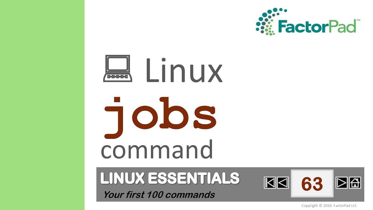 Linux Jobs Command Summary With Examples Tutorial Factorpad