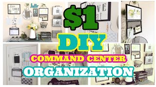 10+ DOLLAR TREE DIY ORGANIZERS FOR COMMAND CENTERS ~ HOME OFFICE KITCHEN ENTRYWAY ORGANIZATION TIPS