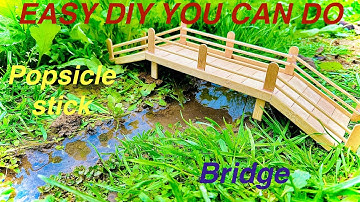 Building a Strong Bridge with Ice Cream Sticks! (Easy and Fun) DIY