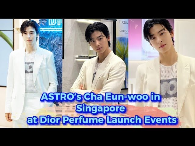 ASTRO's Cha Eun-woo In Singapore at Dior Perfume Launch