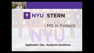 NYU Stern MSFT Application Tips: Demonstrating Academic Excellence