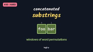 Substring with Concatenation of All Words — LeetCode #30 (Hard) — Python | Logixy