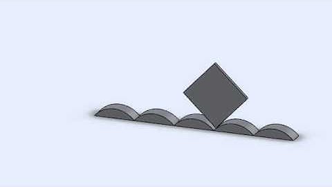 square wheel rolling over inverted catenaries