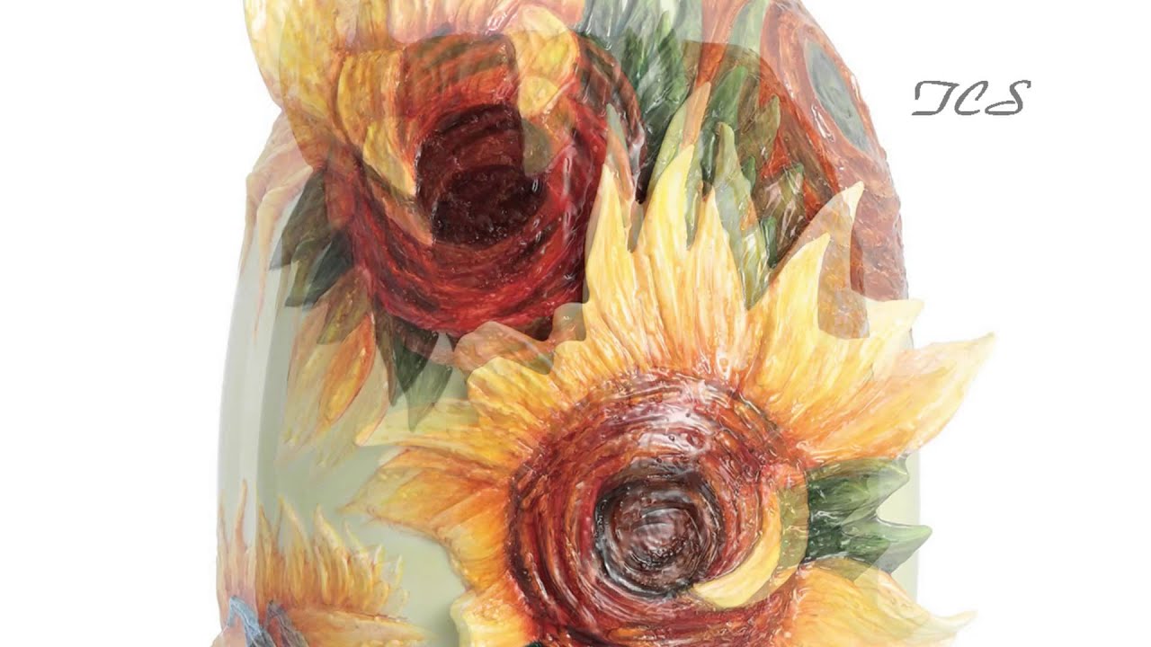 Franz Porcelain Van Gogh Sunflowers Porcelain Vase YouTube