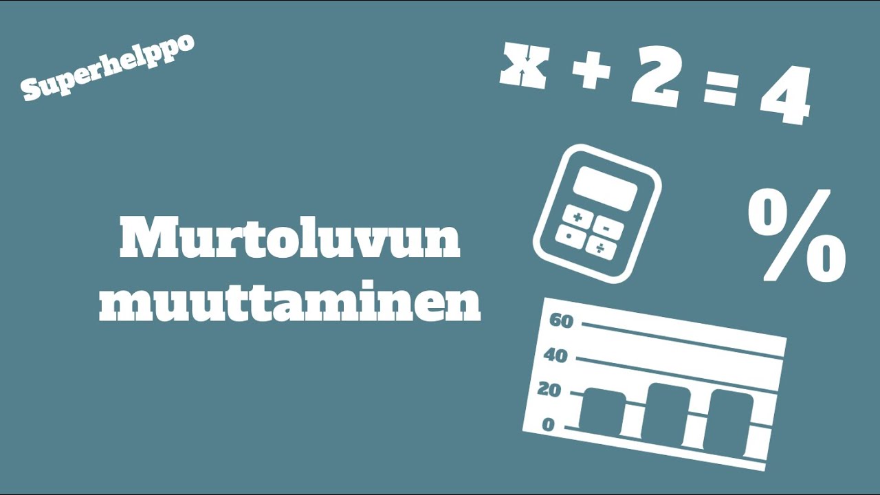 Murtoluvun muuttaminen