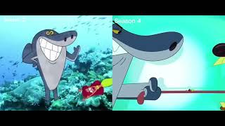 Zig & Sharko Season 3 Vs Season 4 Opening
