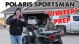 Polaris Sportsman ATV [Winter Preparation] by Woodward Acres 360 views 1 year ago 15 minutes