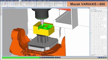 Mazak i-800 simulation in VERICUT