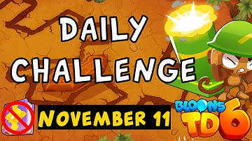 Bloons TD 6 Daily Challenge | Fire Fun With Gwen | No Hero No MK No Powers Used | November 11 2024