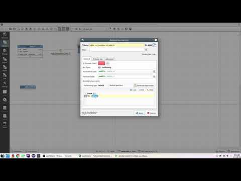 Creating a partitioning hierarchy in pgModeler + reverse engineering.