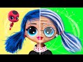 10 DIYs para LOL Surprise de Harley Quinn y Ladybug en su vejez