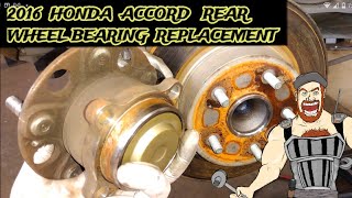 2016 HONDA ACCORD REAR WHEEL BEARING REPLACEMENT TUTORIAL screenshot 5