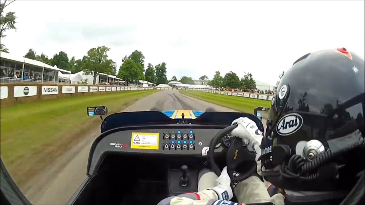 CATERHAM 620 R FLAT OUT at Goodwood FOS - Epic POV