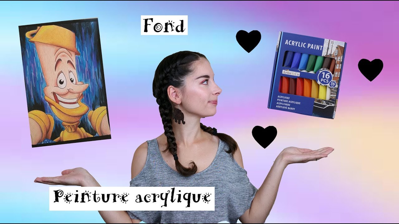 [Technique] Fond à la peinture acrylique - Coloriage pour adulte ☼