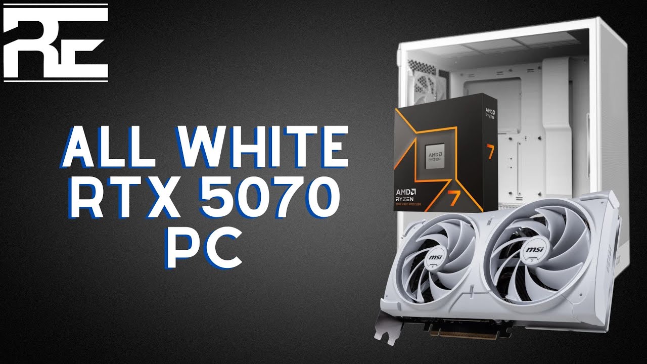 🔴All White Zero RGB RTX 5070 pc! | PC Build #294 - YouTube