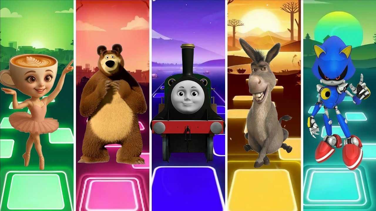 TILES HOP 🆚 BRAINROT 🆚 MASHA 🆚 THOMAS TRAIN 🆚 SHREK 🆚 SONIC – BEST MUSIC BATTLE 2026 !