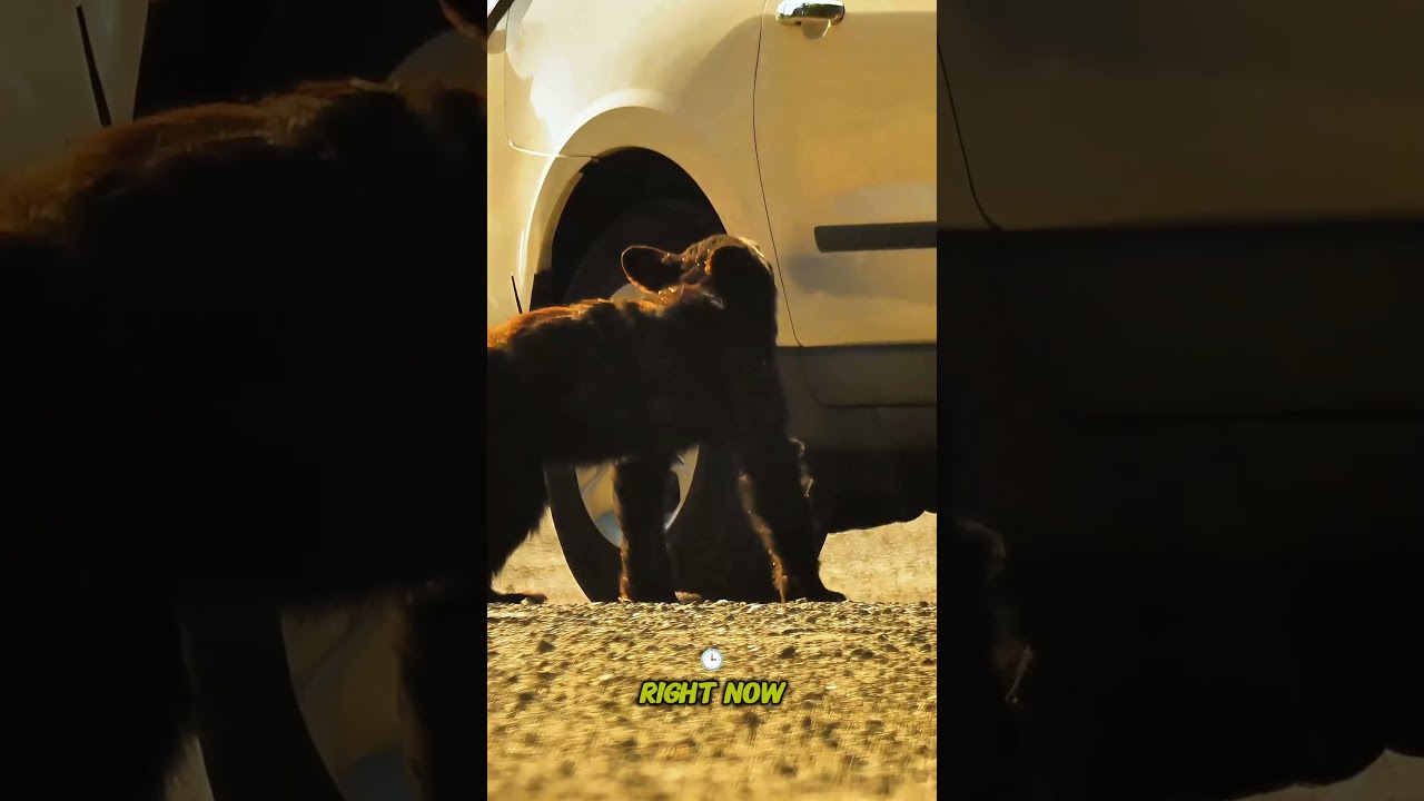 Curious Bear Cub Wanders the Road! 