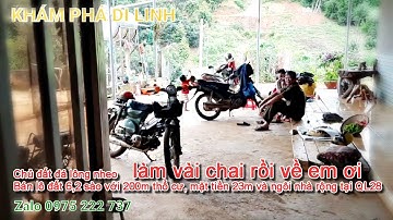 Bán lô đất 6,2 sào, 23m mặt tiền, 200m thổ cư, có nhà, tại thôn Hàng Hải, Gung Ré, Di Linh, Lâm Đồng