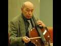 Janos Starker teaching Bach Suite in C