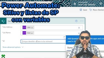 Power Automate: Como hacer variable un sitio o una lista de Sharepoint