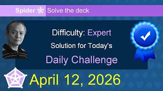 Microsoft Solitaire Collection: Spider - Expert - April 12, 2026 screenshot 5