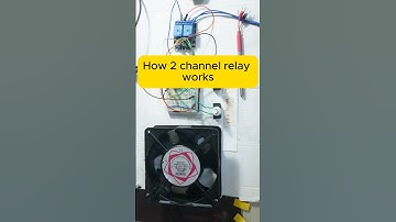 How  2 channel relay works #education#electronic #relay #2channel relay