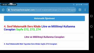 4. Sınıf Matematik Meb Yayınları Sayfa 272 273 274