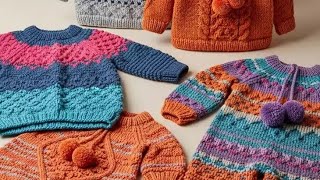 Amazing hand knitted sweater design for baby boys and girls handmade sweater design 