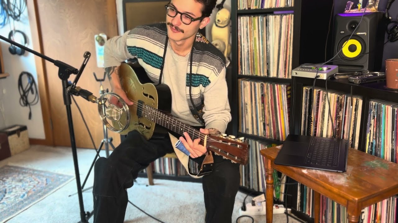 Bukka White Style Cross Note (D Minor) Tuning Memphis Blues Slide Guitar Jam