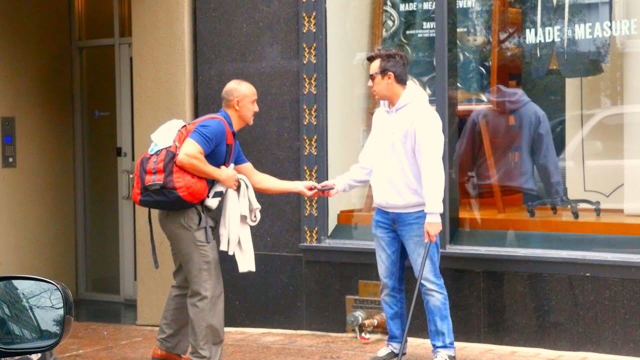 social experiment meme Blind Man Dropping Wallet Experiment *THIEF EXPOSED*