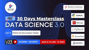Data Science3.0 Day 5 - Python for data analytics- Pandas