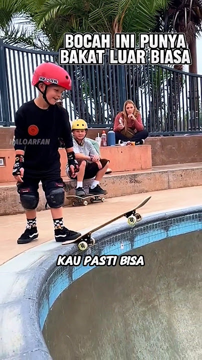 Kelak bocah ini bisa menjadi salah satu skateboard terbaik di dunia